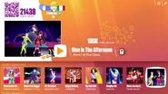 Nine in the Afternoon on the Just Dance Now menu (2017 update, computer)