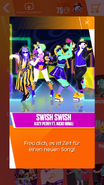 First Just Dance Now notification (German)