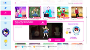 Follow the White Rabbit on the Just Dance 2022 menu