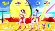 Different Just Dance Now HUD used for Aserejé (The Ketchup Song)’s gameplay on Just Dance’s official Facebook page[4]