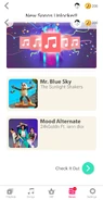 Just Dance Now release newsfeed (along with Mr. Blue Sky)