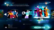 Tetris on the Just Dance 2015 menu