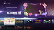 Showtime on the Just Dance 2016 menu
