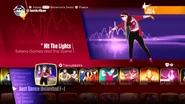 Hit The Lights on the Just Dance 2018 menu