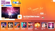 Hot N Cold on the Just Dance Now menu (2017 update, computer)