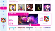 I'm Outta Love on the Just Dance 2022 menu