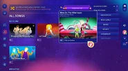 Nine in the Afternoon on the Just Dance 2025 Edition menu