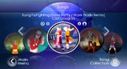 Kungfu jdgh menu wii.png (286 KB) Kung Fu Fighting (Dave Ruffy/Mark Wallis Remix) on the Just Dance: Greatest Hits menu (Wii)