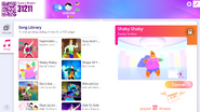 Shaky Shaky on the Just Dance Now menu (2020 update, computer)