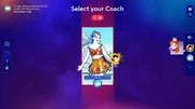 Just Dance 2025 Edition coach selection screen