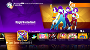 Boogie Wonderland on the Just Dance 2018 menu