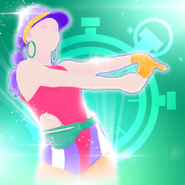 The coach on the Just Dance 2016 Sweat & Playlists icon