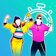 The coach on the Sweat and Playlists icon on the Wii version of Just Dance 2020 (along with P2 of Policeman)