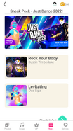 Just Dance Now release newsfeed (along with Levitating)