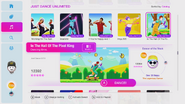 In the Hall of the Pixel King on the Just Dance 2019 menu