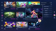 Runaway (U & I) on the Just Dance 2023 Edition menu