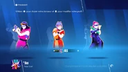 Just Dance 2018 coach selection screen (controller)
