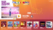 Part of Me on the Just Dance Now menu (2017 update, computer)