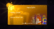 Dance Mash-Up's unlock notification