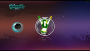 Just Dance 3 coach selection screen (Wii)