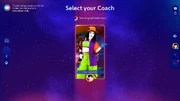 Just Dance 2025 Edition coach selection screen