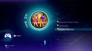 Mugsy Baloney on the Just Dance 3 menu (Xbox 360)