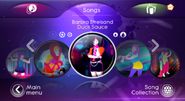 Barbra Streisand on the Just Dance 3 menu (Wii/PS3)