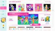 Copacabana on the Just Dance 2020 menu