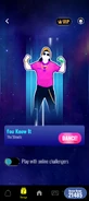 Just Dance Now coach selection screen (2024 update, phone)