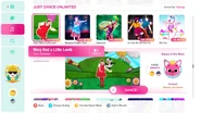 Mary Had a Little Lamb on the Just Dance 2020 menu