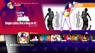 Single Ladies (Put a Ring on It) on the Just Dance 2018 menu