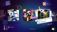 Just Dance on the Just Dance Wii U menu