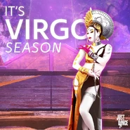 Selios on a post from Just Dance’s Twitter account to celebrate Virgo Season