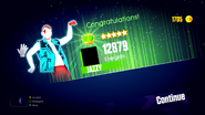 Just Dance 2014 scoring screen