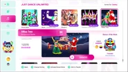 XMas Tree on the Just Dance 2020 menu