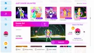 Cosmic Girl on the Just Dance 2019 menu