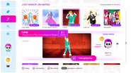 Lump no menu do Just Dance 2019