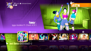 Fancy on the Just Dance 2018 menu