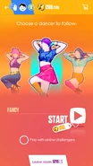 Just Dance Now coach selection screen (2017 update, phone)