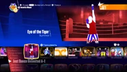 Eye of the Tiger no menu do Just Dance 2018
