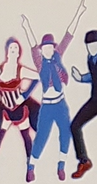 The album coach, as seen in The Art of Just Dance (10th Anniversary Edition)