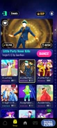 A Little Party Never Killed Nobody (All We Got) on the Just Dance Now menu (2024 update, phone)