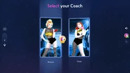 Just Dance 2023 Edition coach selection screen (updated)