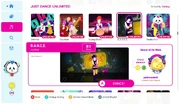D.A.N.C.E. on the Just Dance 2022 menu