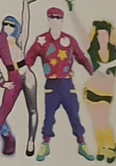 The album coach from the remake, as seen in The Art of Just Dance (10th Anniversary Edition)