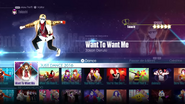 Want To Want Me on the Just Dance 2016 menu (8th-gen)