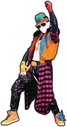 The album coach seen in The Art of Just Dance (10th Anniversary Edition)