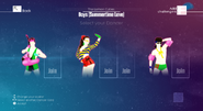 Just Dance 2016 coach selection screen (Classic, 7th-gen)