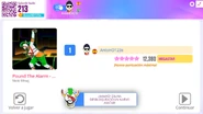 Just Dance Now scoring screen (2020 update)