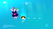 Just Dance 2019 coach selection screen (7th-gen)
